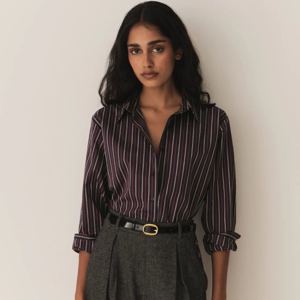 Doen NWT Remis top in Beaumont Stripe - MED